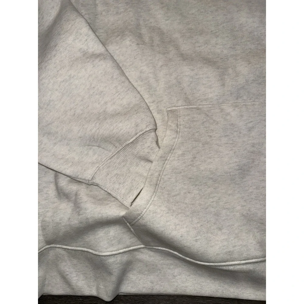 Women's Oversized Hooded Pullover Sweatshirt -Wild Fable Heather grey size large - Picture 3 of 10